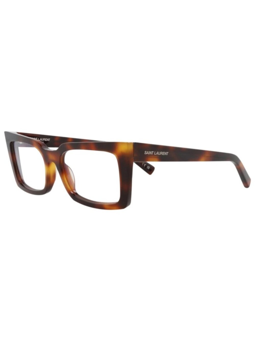 New Saint Laurent Women's Eyeglasses Cat Eye Acetate Frame Havana Havana